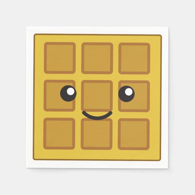 Serviettes En Papier Cute gaufre (Devant)
