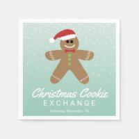 Cute Gingerbread Man Christmas Cookie Exchange