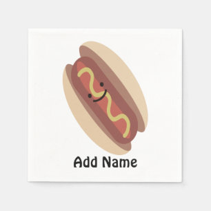 Serviettes En Papier Cute Kawaii Hot Dog
