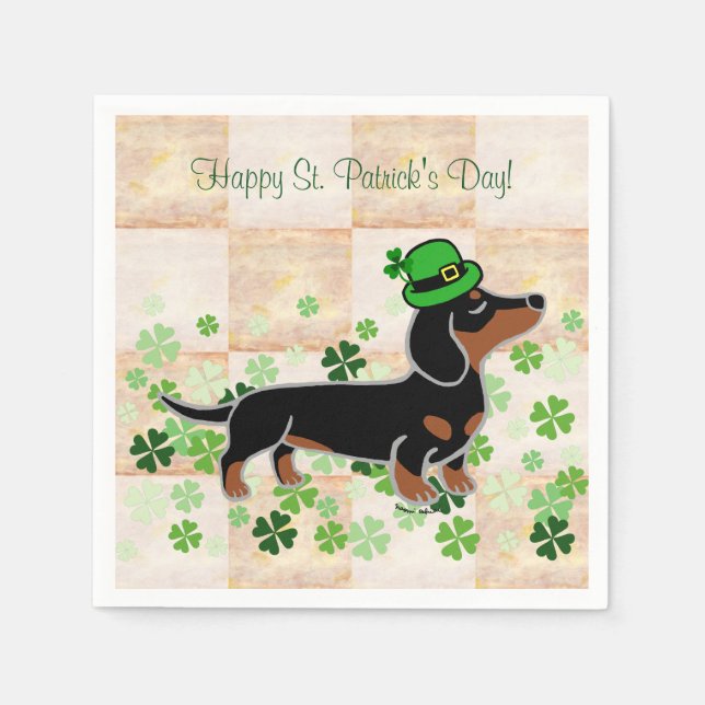 Serviettes En Papier Dachshund Dachshund 5 (Devant)