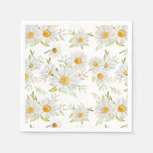 Serviettes en papier Daisy, Fournitures pour fête