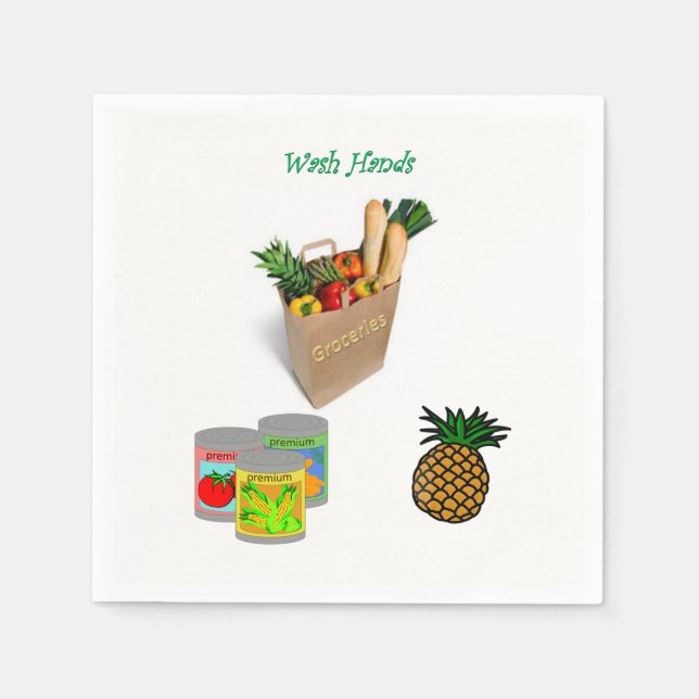 Serviettes en papier d'alimentation (Devant)