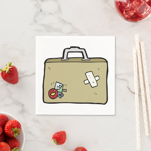 Serviettes en papier de bagage