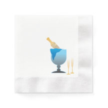 Serviettes en papier de champagne