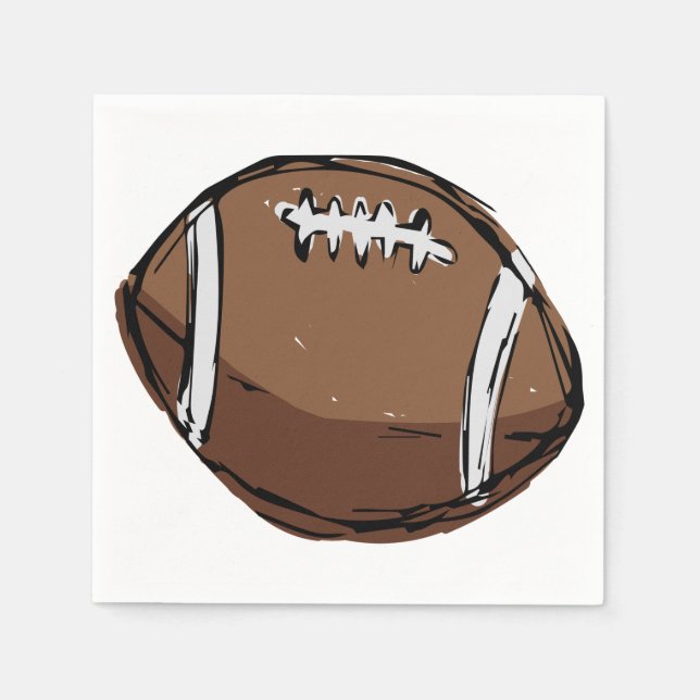 Serviettes en papier de football (Devant)