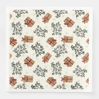 serviettes en papier de Noël