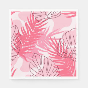 Serviettes en papier de palmes tropicales