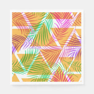 Serviettes en papier de palmes tropicales