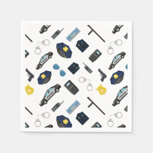 Serviettes en papier de police, Fête de la police