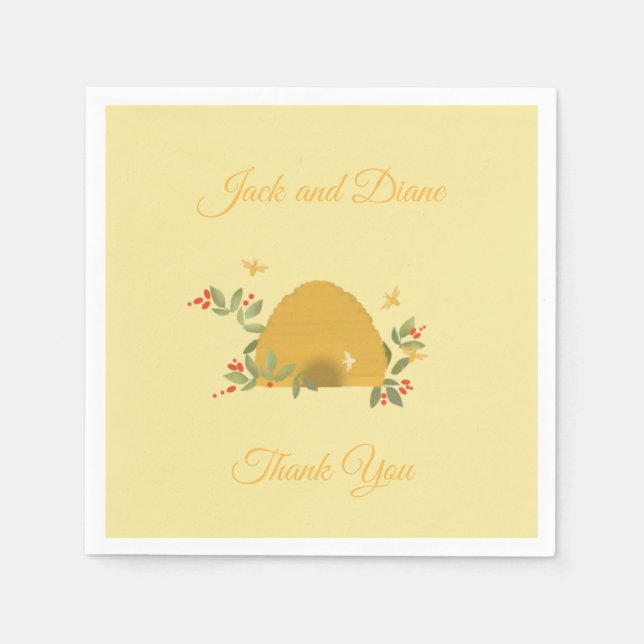 Serviettes en papier de ruche (Devant)