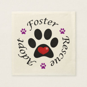 Serviettes en papier de source animale