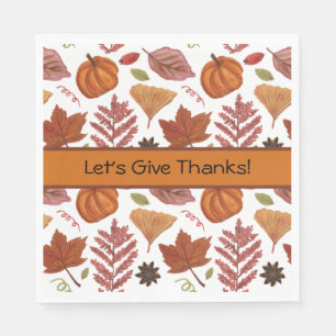 Serviettes en papier de Thanksgiving Rendons Grâce