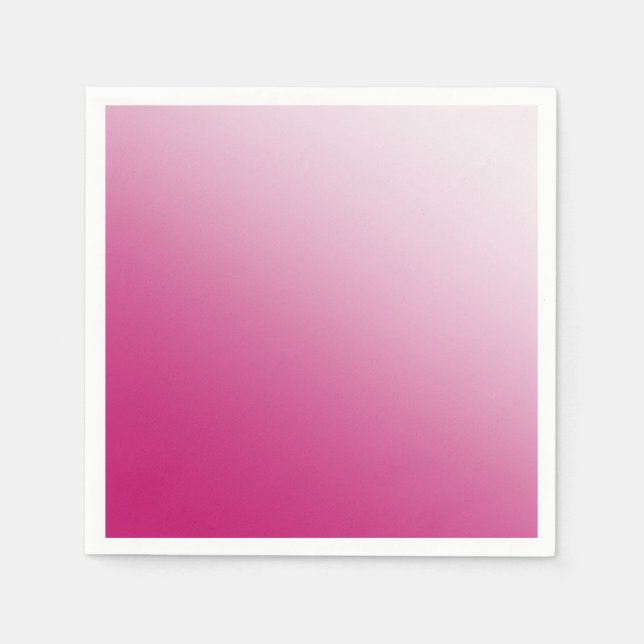 Serviettes En Papier Dégradé rose chaud (Devant)