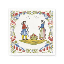 Serviettes en papier Déjeuner Quimper