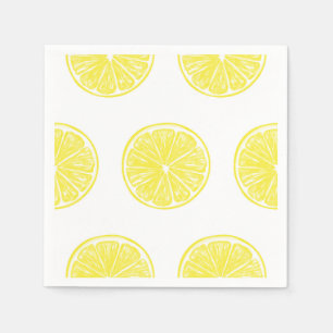 Serviettes En Papier Design motif de tranches de citron