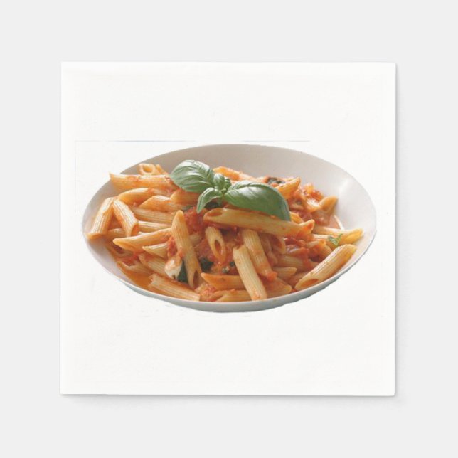serviettes en papier design "Penne Pasta" (Devant)