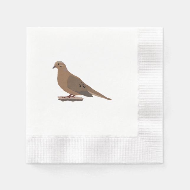 Serviettes En Papier Deuil, amour ou tourterelle Numériquement titille (Devant)