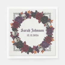 serviettes en papier d'Halloween effrayantes, vais