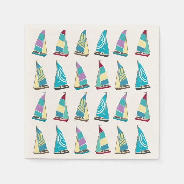 Serviettes En Papier Dinghes vintages (Devant)