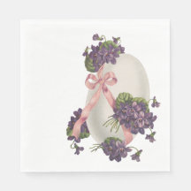 serviettes en papier d'OEuf de Pâques vintages