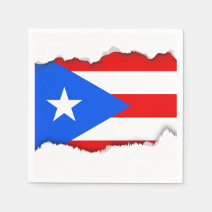Serviettes En Papier Drapeau classique de Porto Rico