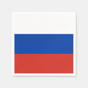 Serviettes En Papier Drapeau de la Russie