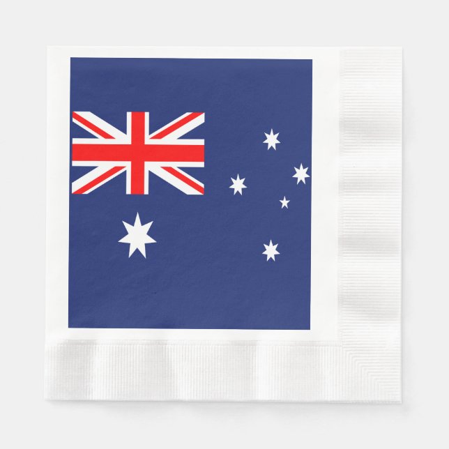 Serviettes En Papier Drapeau de l'Australie (Devant)