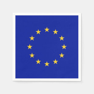 Serviettes En Papier Drapeau de l'Union européenne