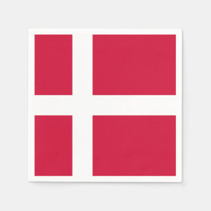 Serviettes En Papier Drapeau des serviettes de papier du Danemark