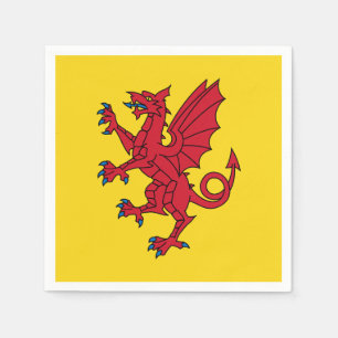 Serviettes en papier drapeau du Somerset