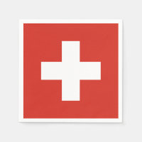 Drapeau Suisse - croix blanche