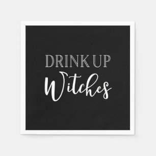 Serviettes En Papier Drink Up Witches Halloween Napkins