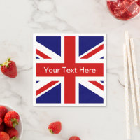 serviettes en papier du drapeau britannique | Desi