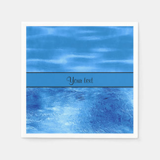 Serviettes En Papier Eaux bleues