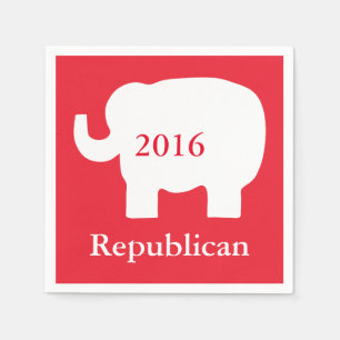Serviettes En Papier Élection républicaine rouge 2016