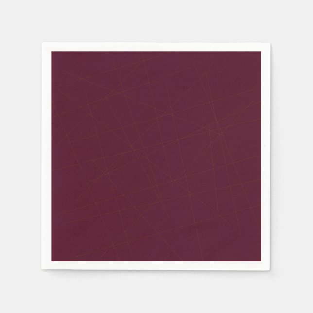 Serviettes En Papier Elégant élégant, solide, violet foncé, bordeaux (Devant)