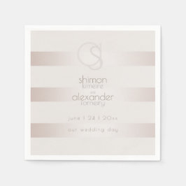 SERVIETTES EN PAPIER | Élégante perle moderne de B