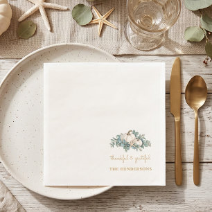 Serviettes en papier élégantes pour Thanksgiving s