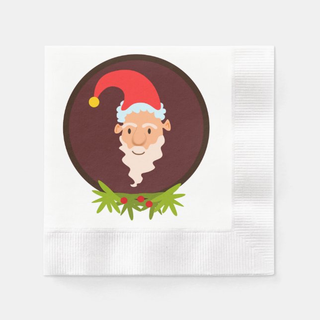 Serviettes En Papier Elf Portrait Livre blanc Napkin (Devant)