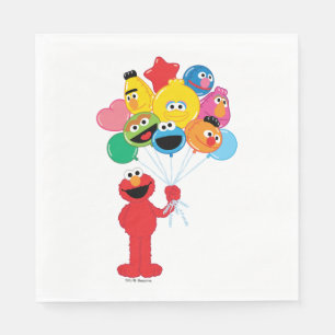 Serviettes En Papier Elmo Balloons