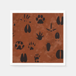 Serviettes En Papier Empreinte animale