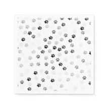 Serviettes en papier Empreintes de pattes pour Amo