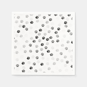 Serviettes en papier Empreintes de pattes pour Amo