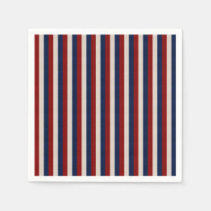 SERVIETTES EN PAPIER EN CUIR REGARDEZ LES STRIPES PATRIOTIQUES-PAPIERS