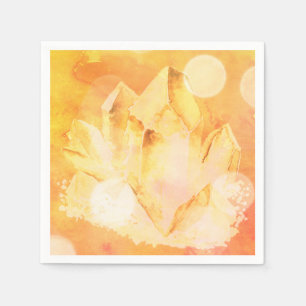 Serviettes En Papier Énergie citrine Chakra de thérapie par les