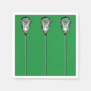 Serviettes En Papier Équipe de crosse Green