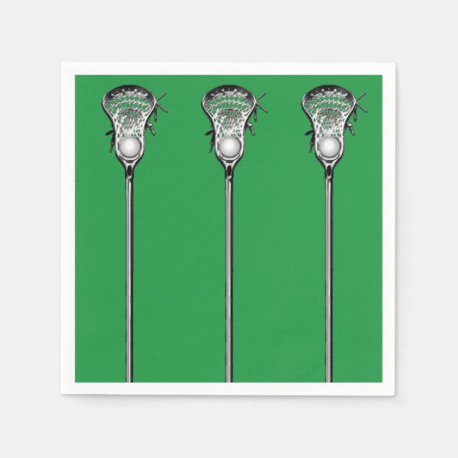 Serviettes En Papier Équipe de crosse Green (Devant)