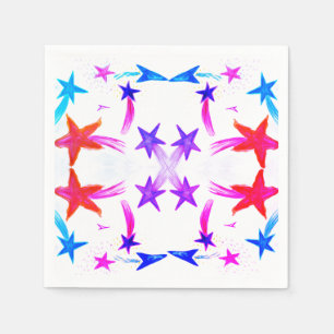 Serviettes en papier étoiles