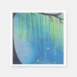 Serviettes En Papier Étoiles de nuit et éclairs