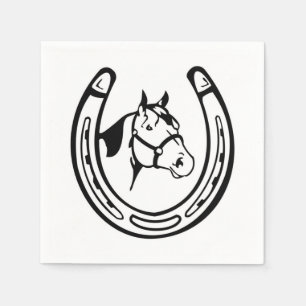 Serviettes En Papier Fer à cheval vintage